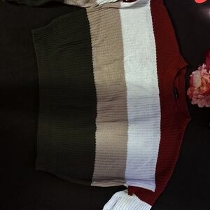 Colorblock Sweater,size Medium. Ambiance Apparel Never Been Worn.